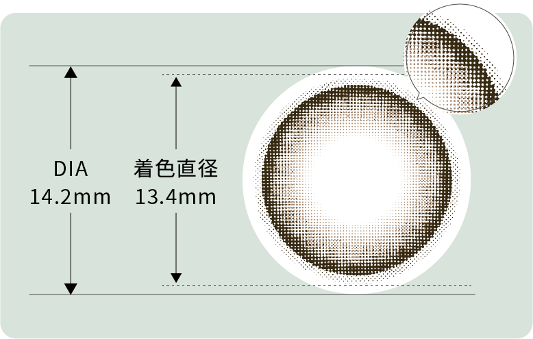 DIAと着色直径